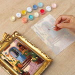 Load image into Gallery viewer, Golden Doorway Mini Framed Paint by Numbers

