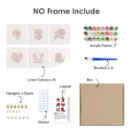 Load image into Gallery viewer, Vintage Rose Charm Mini Paint by Numbers

