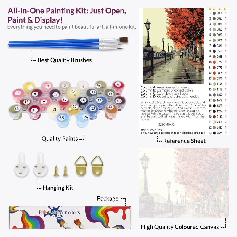 Autumn Tree, Paint By Numbers