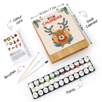 Load image into Gallery viewer, Christmas Reindeer Paint by Numbers Calendar
