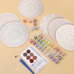 Load image into Gallery viewer, Colorful Mandala Art 6-Pieces Paint by Numbers Placemat
