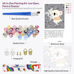 Load image into Gallery viewer, Cute Bear Paint by Numbers
