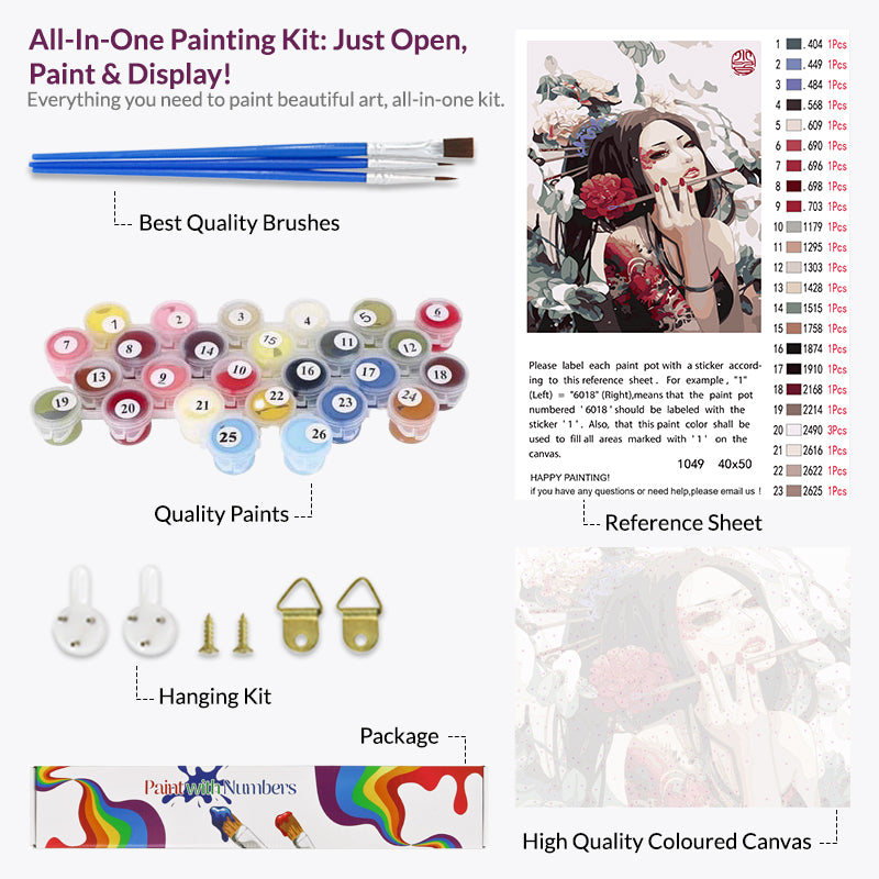 Dragon Lady Paint by Numbers