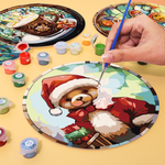 Load image into Gallery viewer, Festive Christmas Favorites 6-Piece Paint by Numbers Placemat
