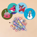 Load image into Gallery viewer, Funny Christmas Characters Paint by Numbers Coasters
