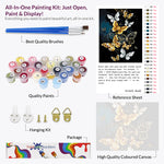 Load image into Gallery viewer, Gold Butterfly, Paint by numbers
