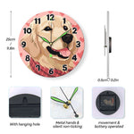 Load image into Gallery viewer, Golden Retriever Paint by Numbers Clock Kit

