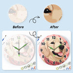 Load image into Gallery viewer, Golden Retriever Paint by Numbers Clock Kit
