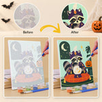 Load image into Gallery viewer, Halloween Critters Mini Paint by Numbers
