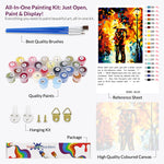 Load image into Gallery viewer, lovers in the rain paint by numbers
