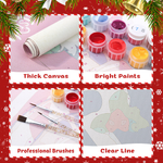 Load image into Gallery viewer, Merry Christmas Hanging Scroll Paint by Numbers Kit
