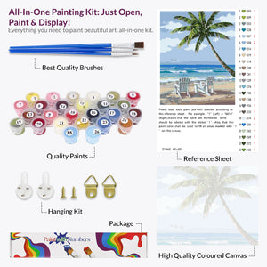 Paradise Beach, Paint By Numbers