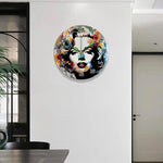 Load image into Gallery viewer, Pop Art Portrait Paint by Numbers Clock Kit
