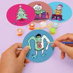 Load image into Gallery viewer, Quirky Christmas Characters Paint by Numbers Coasters
