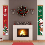Load image into Gallery viewer, Santa &amp; Snowman Hanging Scroll Paint by Numbers Kit
