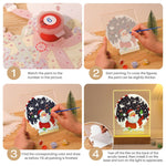 Load image into Gallery viewer, Santa’s Christmas Snow Globe LED Paint by Numbers
