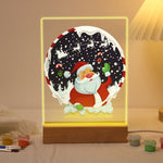 Load image into Gallery viewer, Santa’s Christmas Snow Globe LED Paint by Numbers
