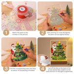 Load image into Gallery viewer, Santa and Reindeer Festive Tree LED Paint by Numbers
