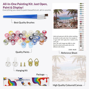 Seaside, Paint by Numbers