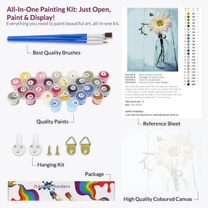 Solitary Flower Paint by Numbers