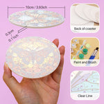 Load image into Gallery viewer, Stained Glass Butterfly Paint by Numbers Coasters
