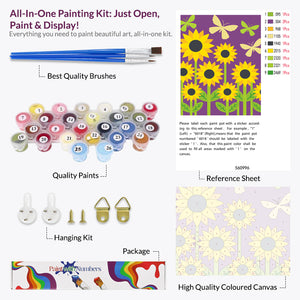 Sunflower Paint by Numbers