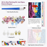 Load image into Gallery viewer, under the umbrella paint by numbers
