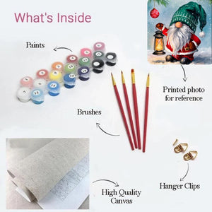 Winterlight Magic Gnome Paint by Numbers