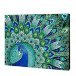 Load image into Gallery viewer, Peacock Beauty, Paint with Diamonds
