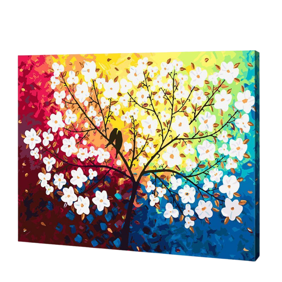 blossom tree paint by numbers