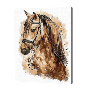 Brown Horse, Paint by Numbers