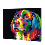 Load image into Gallery viewer, Colorful Dog Face, Paint By Numbers
