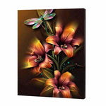 Load image into Gallery viewer, Dragonfly Flower, Paint with Diamonds
