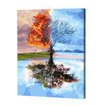 Load image into Gallery viewer, Four Seasons Tree, Paint By Numbers
