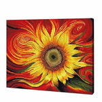 Load image into Gallery viewer, Red Sunflower, Paint with Diamonds
