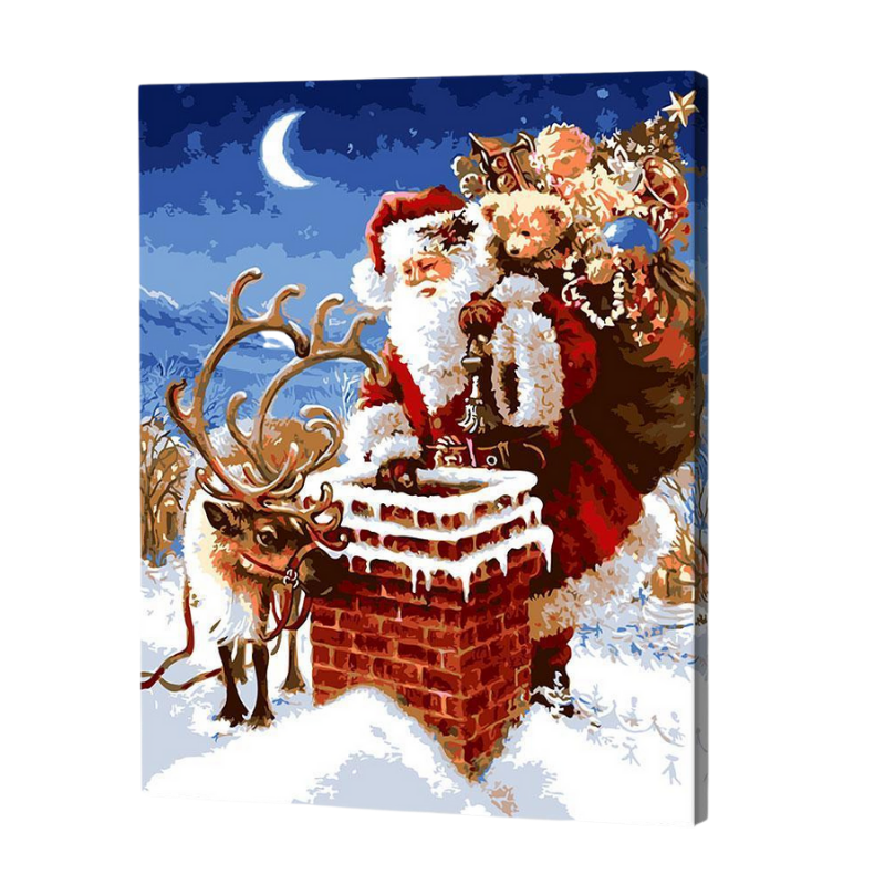 santa s gifts paint by numbers