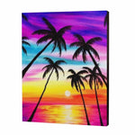 Load image into Gallery viewer, Tropical Rainbow Sunset, Paint with Diamonds
