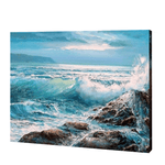 Load image into Gallery viewer, Waves Crashing Paint By Number Color Kit
