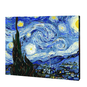 starry night paint by numbers